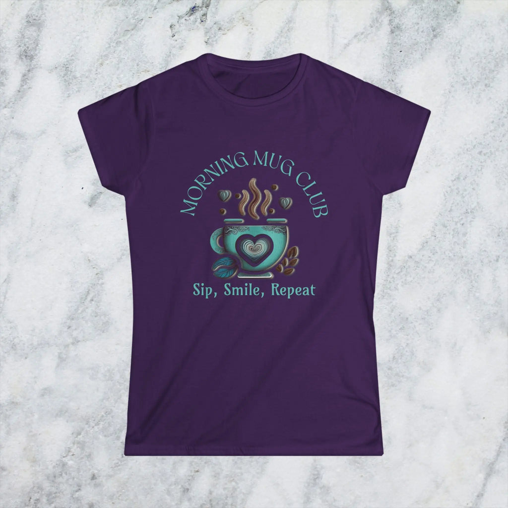 Sip Smile Repeat T-shirt - Morning Mug Club Collection Printify