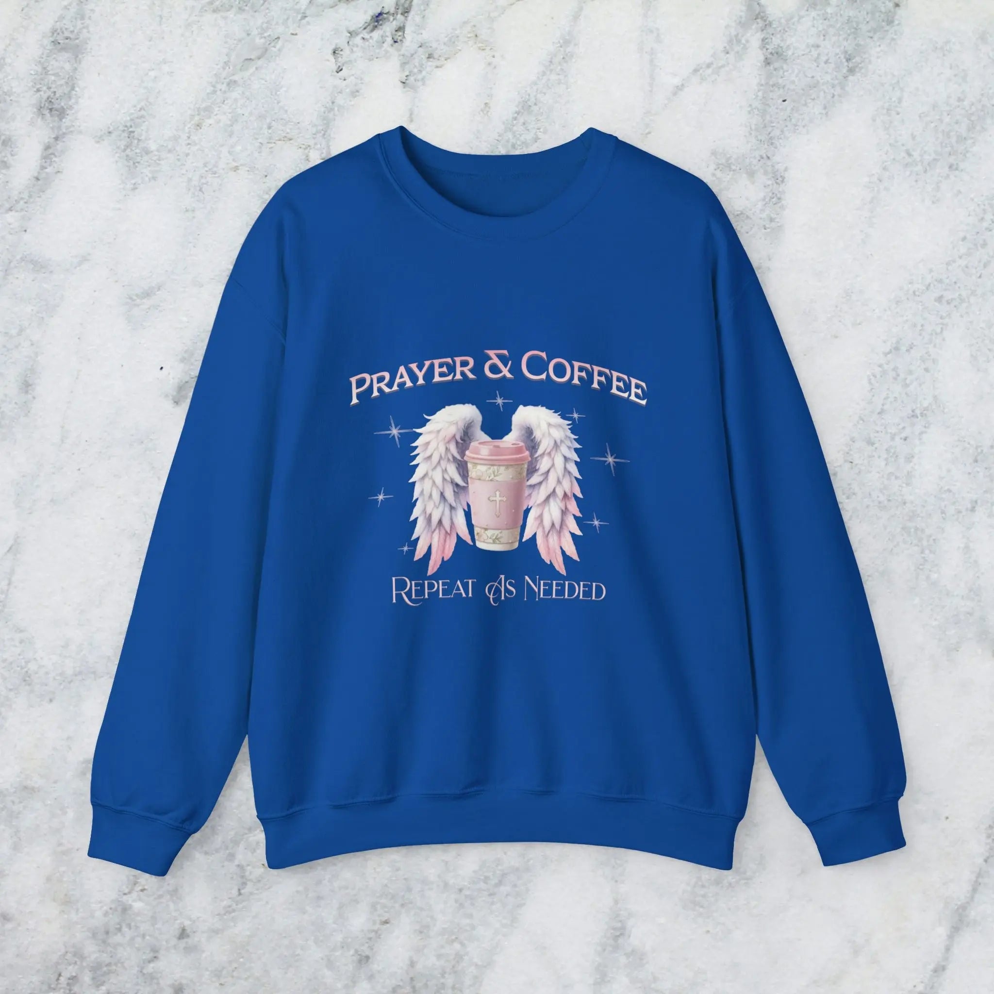 Prayer & Coffee Sweatshirt | Unisex Crewneck | Cozy Gift for Coffee Lovers | Relaxed Fit for Chill Days | Perfect for Holidays & Gatherings - Boldly Bitter Company