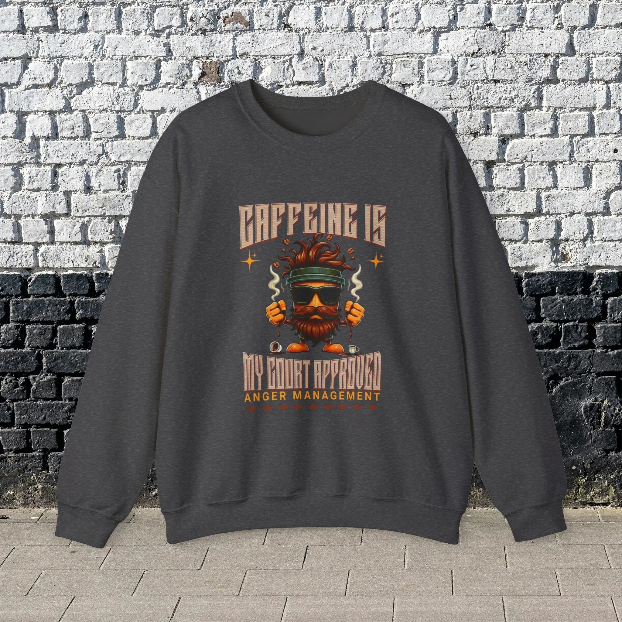 Anger Management Sweatshirt - Funny Coffee Togo Cup Perfect Gifts For Him Printify