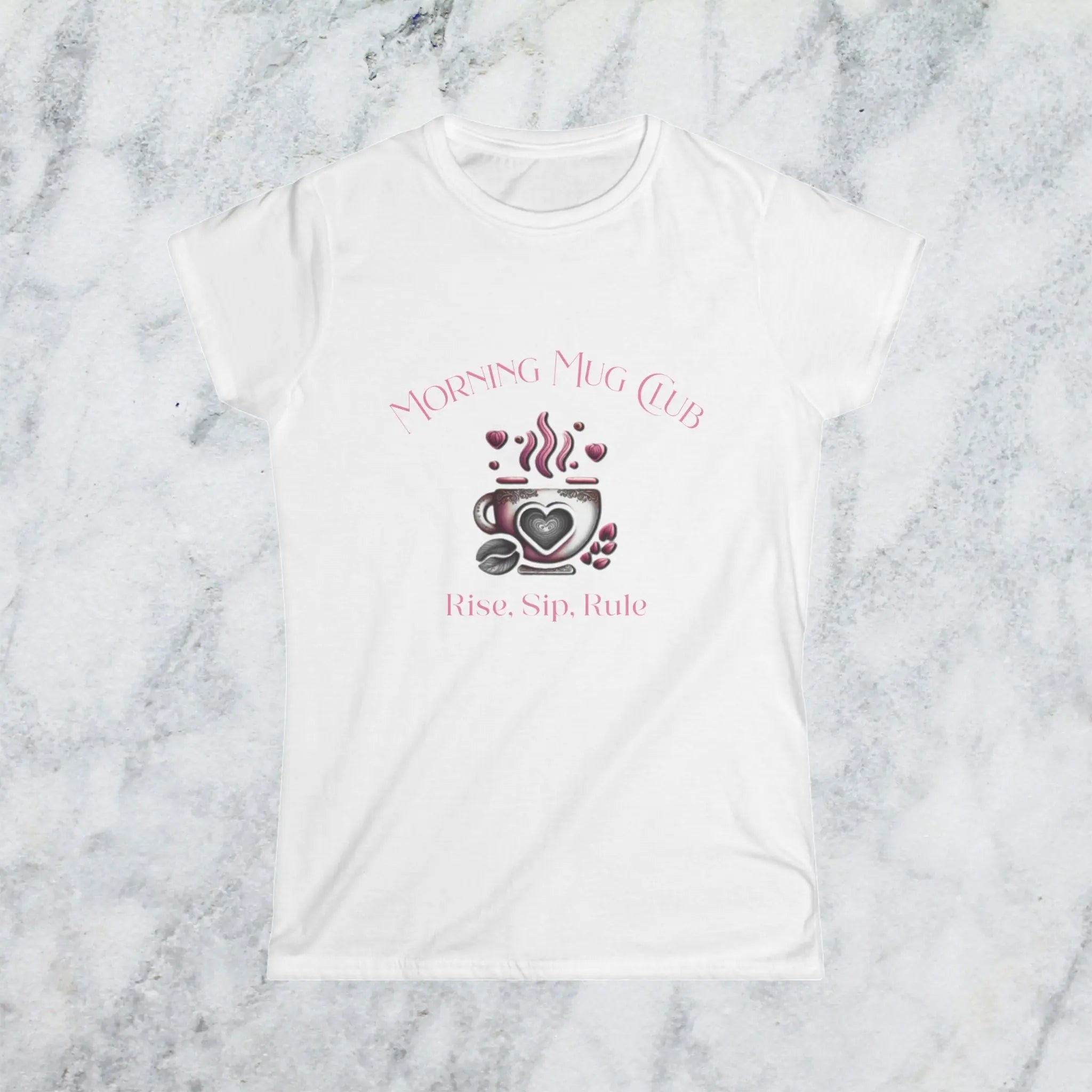 Rise Sip Rule T-shirt- Morning Mug Club Collection - Boho Morning Mug Club T-Shirt Printify