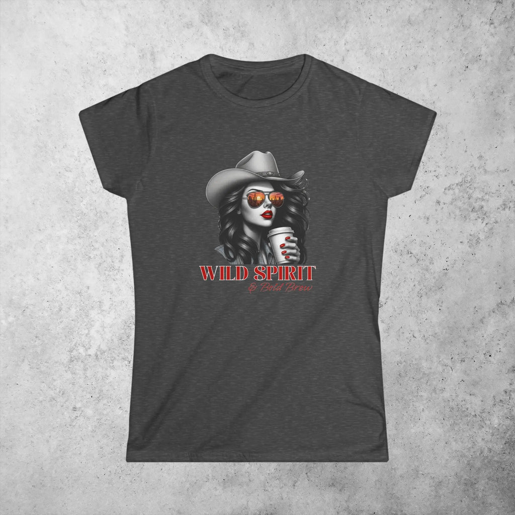 Wild Spirit Tee — Cowgirl Portrait Graphic Shirt Printify