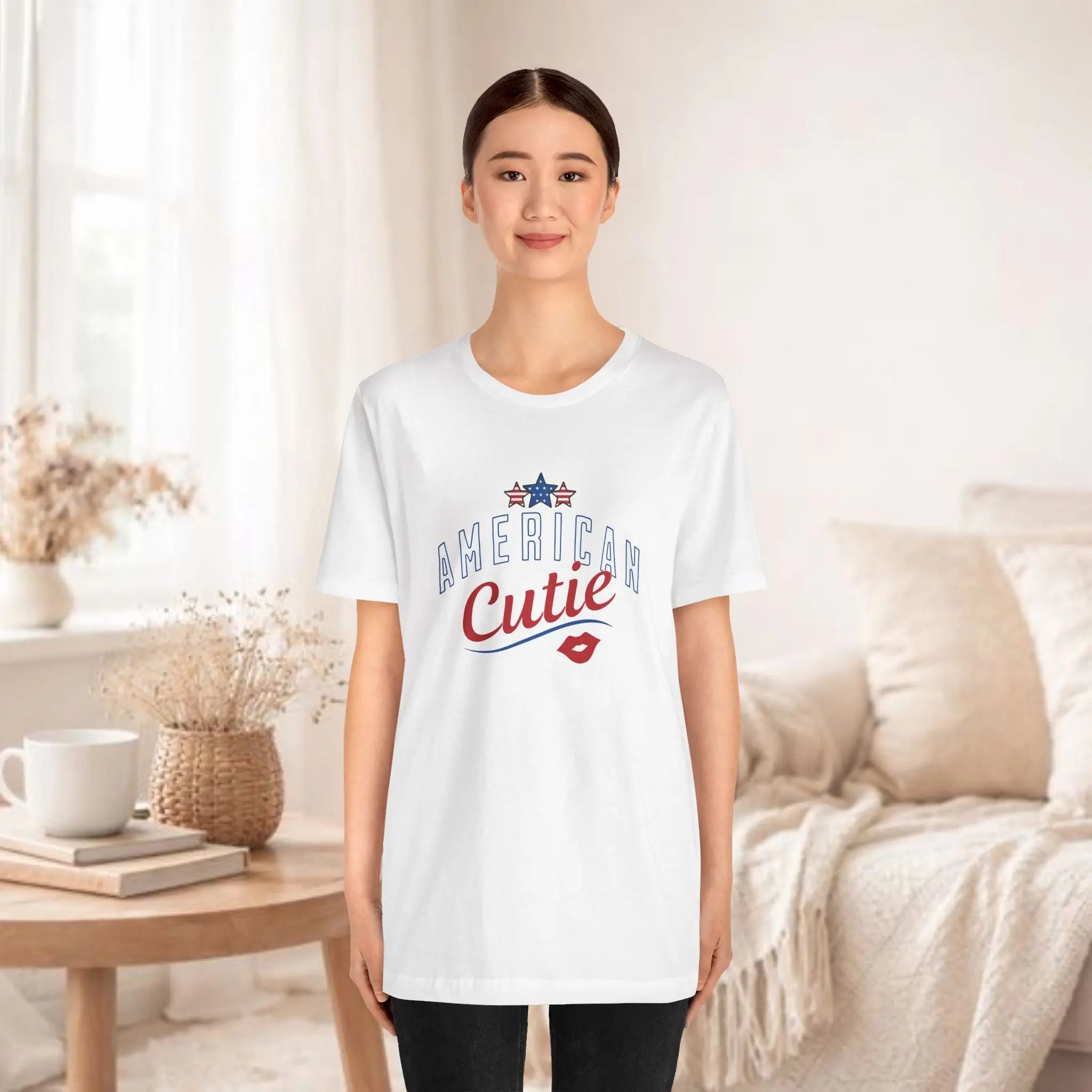 American Cutie Tee — Patriotic 4th of July Graphic T-Shirt Printify