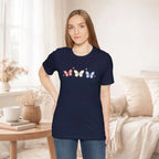 Red White And Blue Butterfly Tee Printify