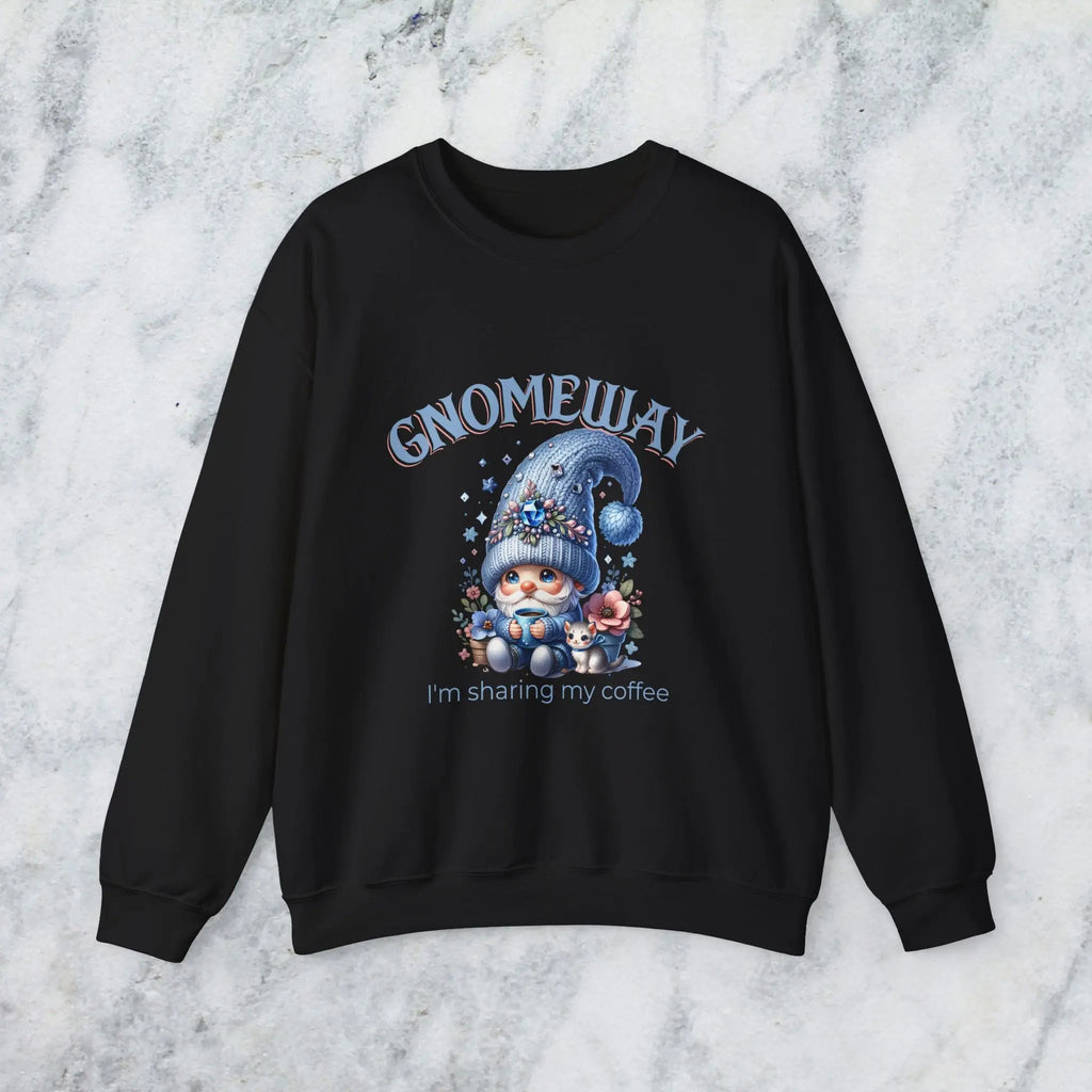 Gnomeway Sweatshirt - I'm Not Sharing My Coffee, Cozy Crewneck, Gift for Coffee Lovers, Casual Pullover, Fall and Winter Fashion Printify