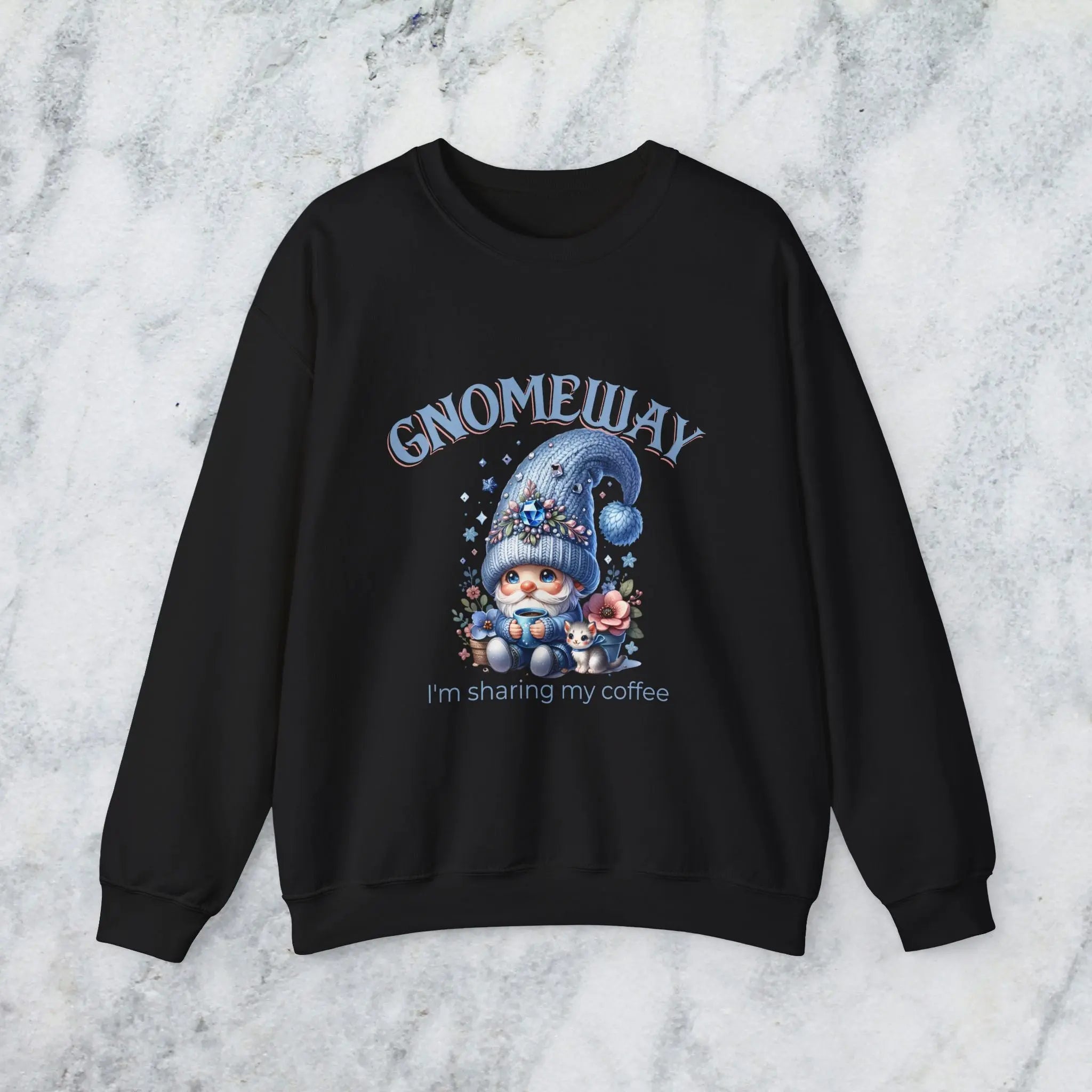 Gnomeway Sweatshirt - I'm Not Sharing My Coffee, Cozy Crewneck, Gift for Coffee Lovers, Casual Pullover, Fall and Winter Fashion Printify