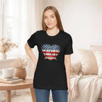 Where My Heart Is T-Shirt — Patriotic Heart Tee Printify