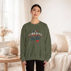 Liberty Belle Sweatshirt — Patriotic Retro Graphic Pullover Printify