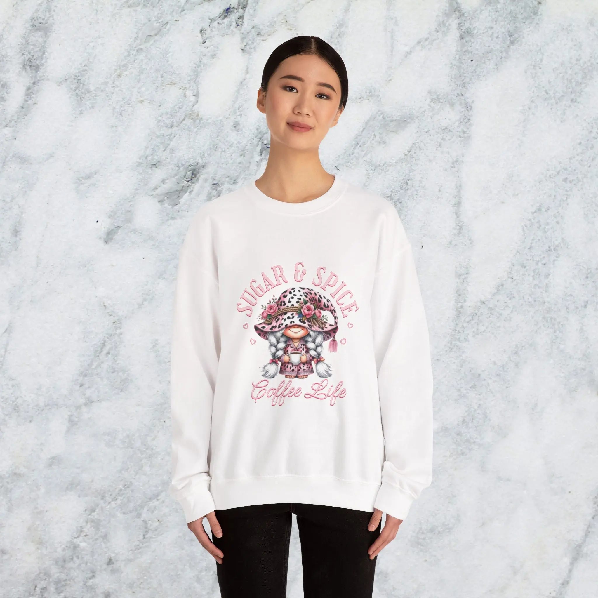 Sugar & Spice Sweatshirt | Cozy and Comfy Gift for Coffee Lovers Printify