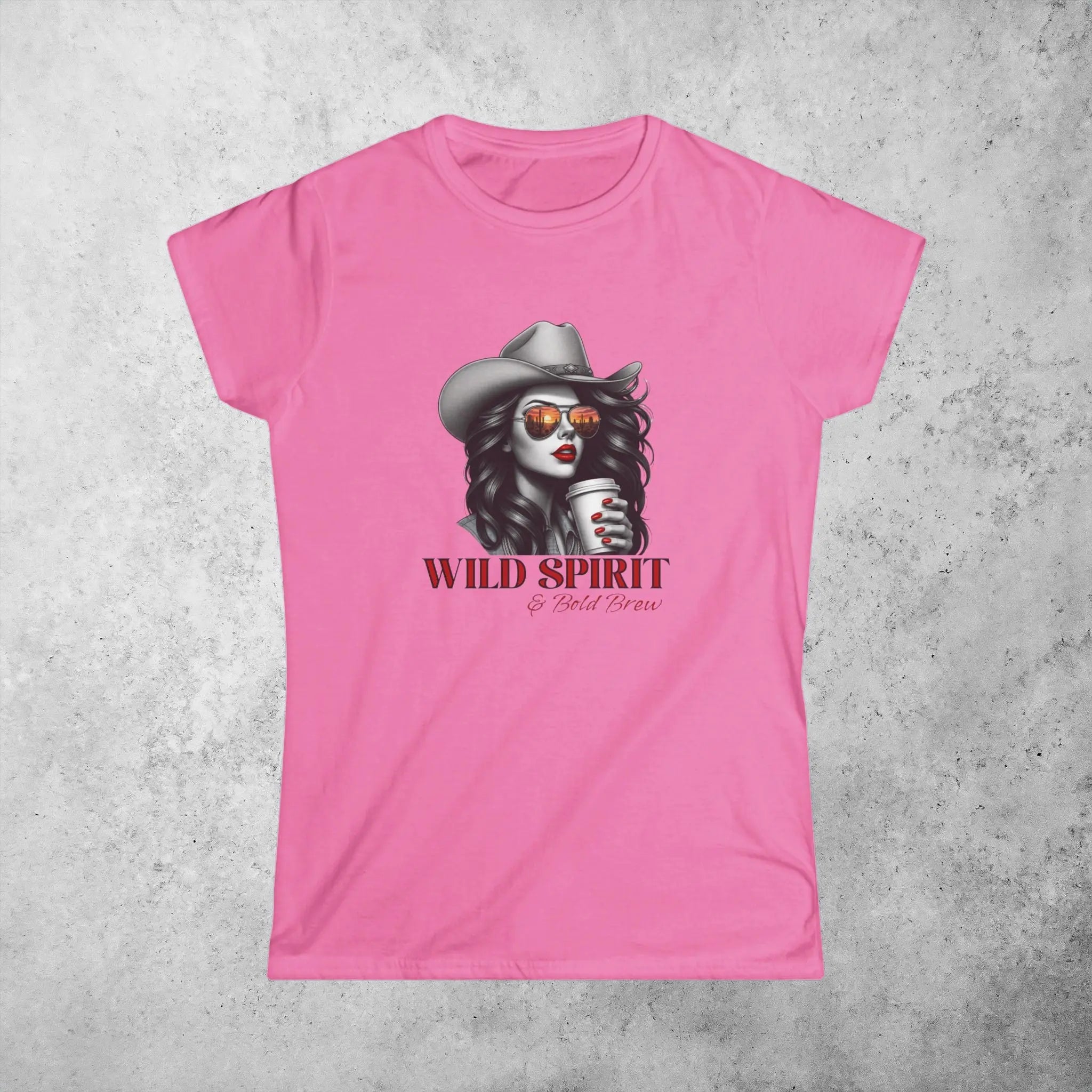 Wild Spirit Tee — Cowgirl Portrait Graphic Shirt Printify