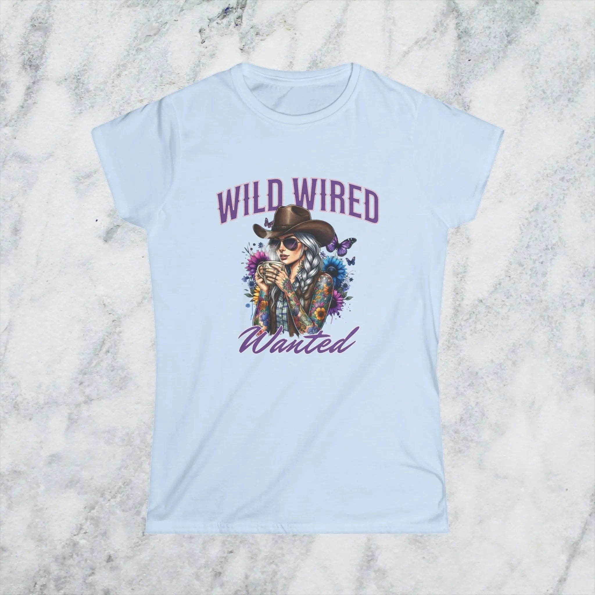 Wild Wired Cowgirl Tee — Boho Cowgirl Graphic Shirt Printify