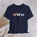 Red White And Blue Butterfly Tee Printify