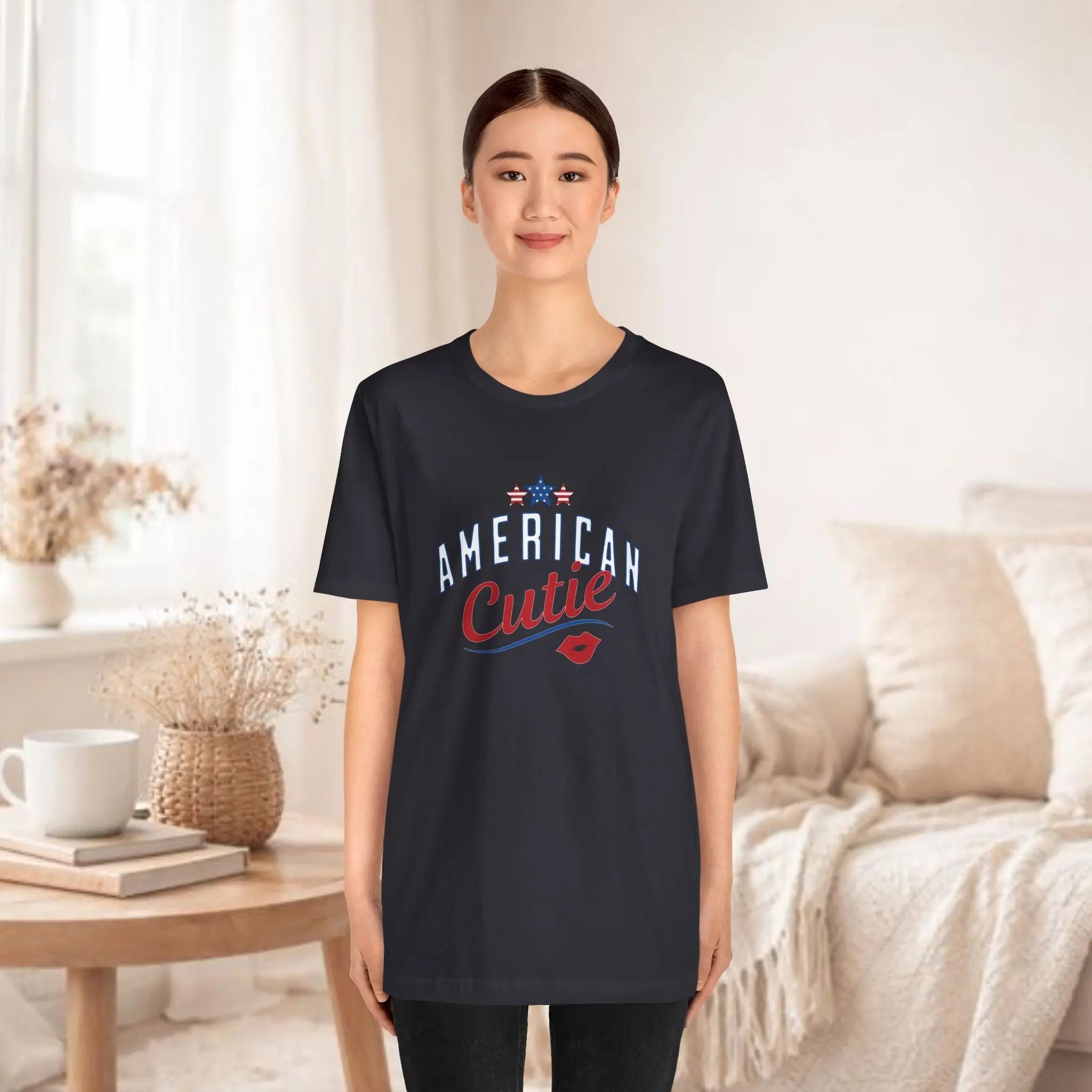 American Cutie Tee — Patriotic 4th of July Graphic T-Shirt Printify