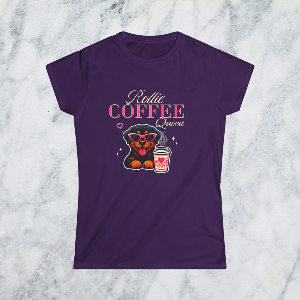 Rottie Coffee Queen Tee Printify