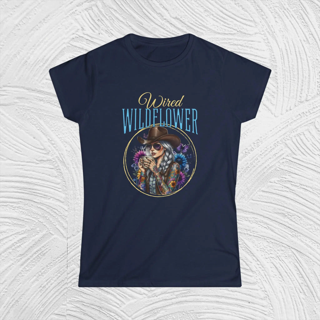 Wired Wildflower T-Shirt – 'Wildflower' Boho Western Tee for Women Printify