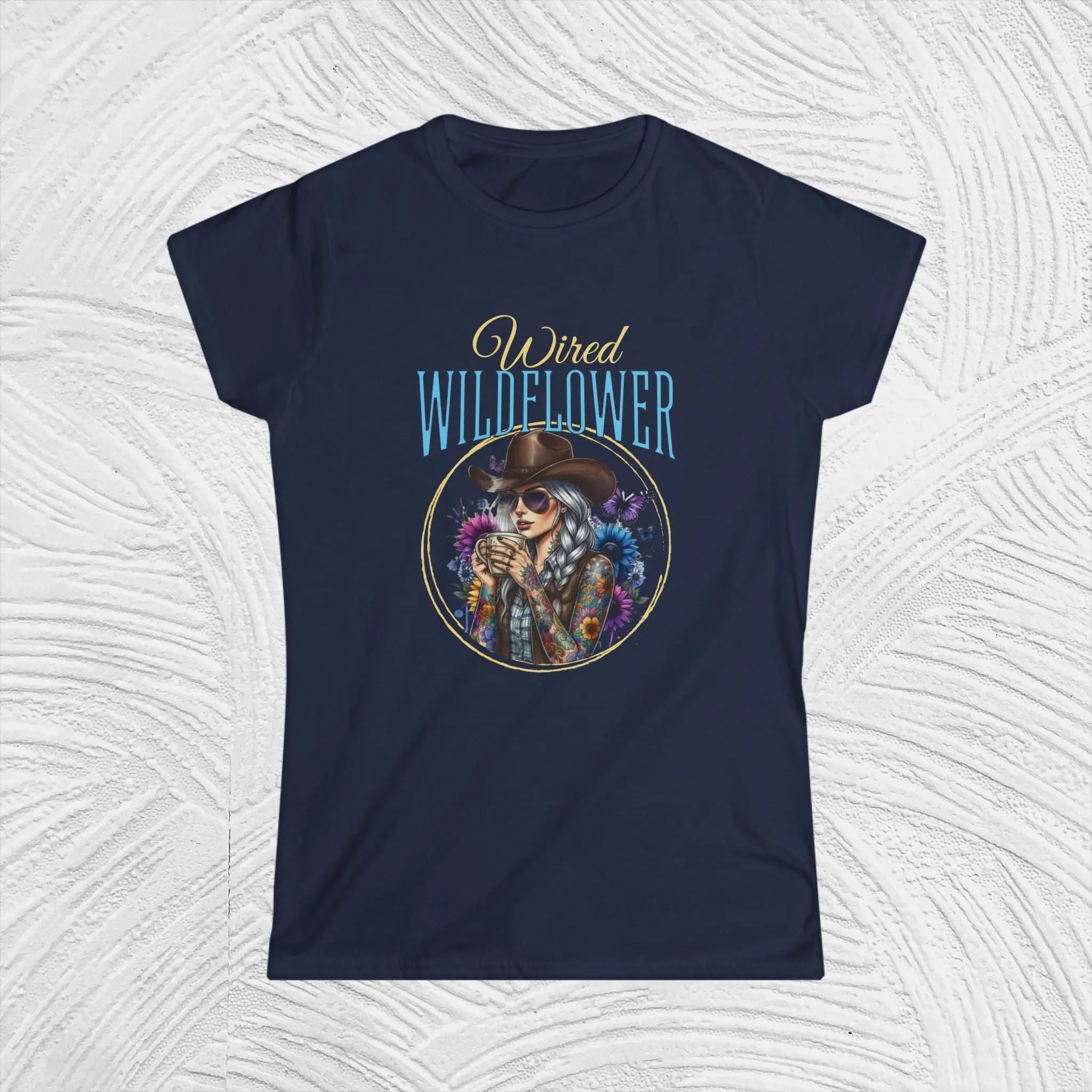 Wired Wildflower T-Shirt – 'Wildflower' Boho Western Tee for Women Printify