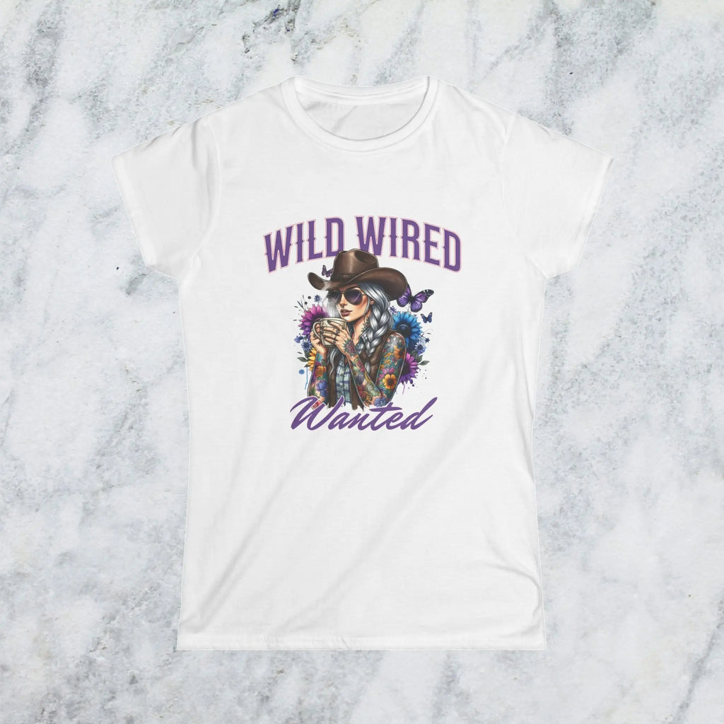 Wild Wired Cowgirl Tee — Boho Cowgirl Graphic Shirt Printify