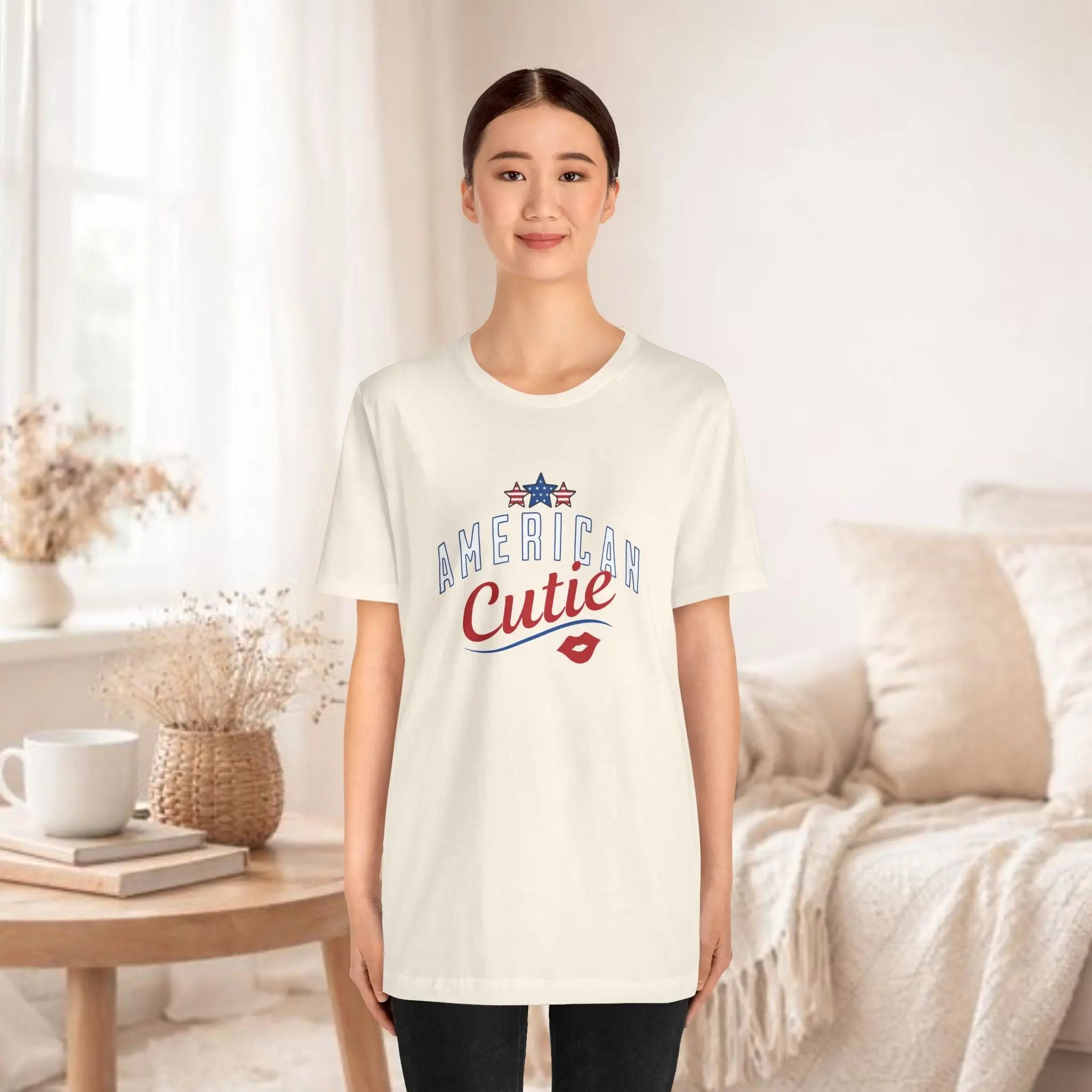 American Cutie Tee — Patriotic 4th of July Graphic T-Shirt Printify