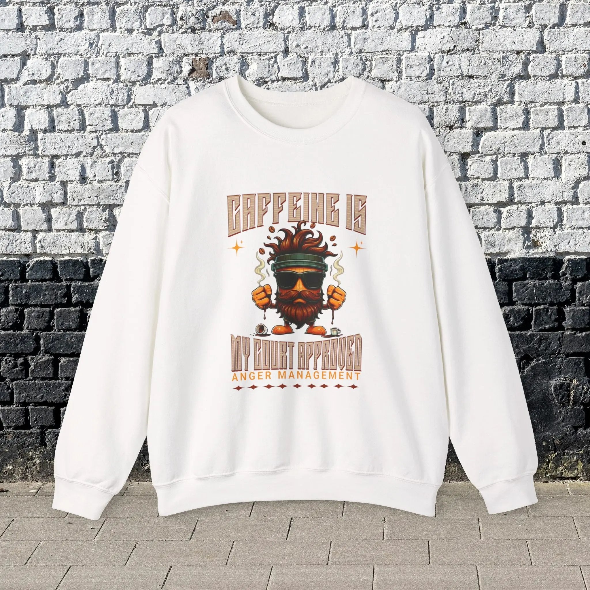 Anger Management Sweatshirt - Funny Coffee Togo Cup Perfect Gifts For Him Printify