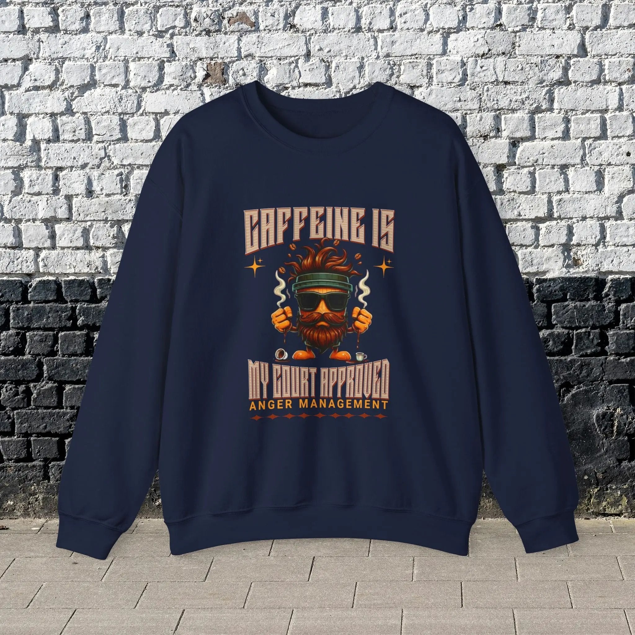 Anger Management Sweatshirt - Funny Coffee Togo Cup Perfect Gifts For Him Printify