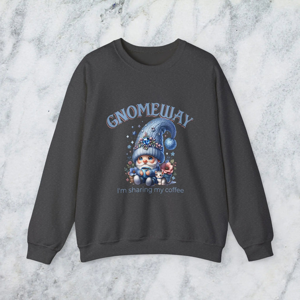 Gnomeway Sweatshirt - I'm Not Sharing My Coffee, Cozy Crewneck, Gift for Coffee Lovers, Casual Pullover, Fall and Winter Fashion Printify