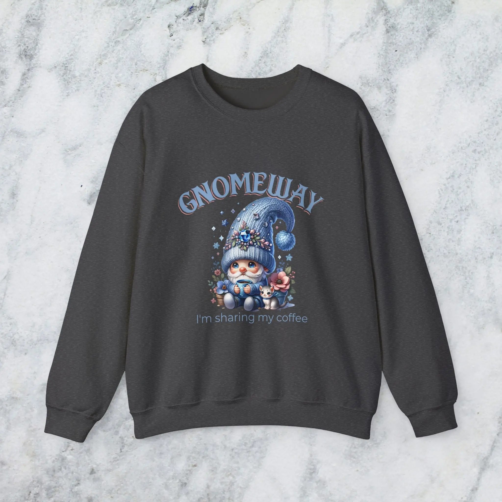 Gnomeway Sweatshirt - I'm Not Sharing My Coffee, Cozy Crewneck, Gift for Coffee Lovers, Casual Pullover, Fall and Winter Fashion Printify
