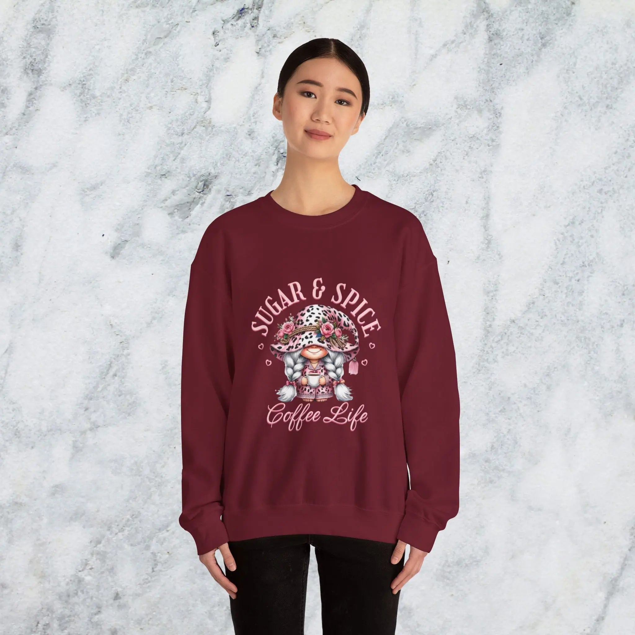 Sugar & Spice Sweatshirt | Cozy and Comfy Gift for Coffee Lovers Printify