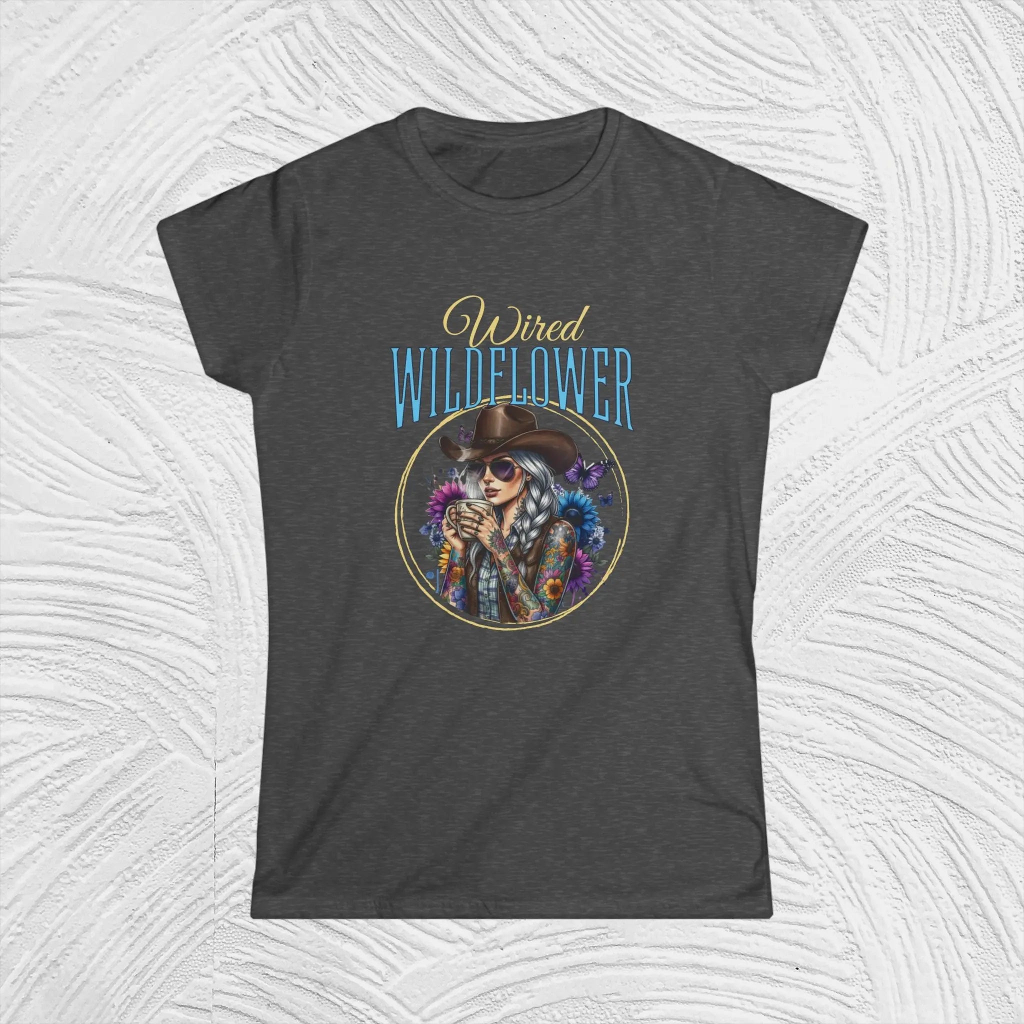 Wired Wildflower T-Shirt – 'Wildflower' Boho Western Tee for Women Printify