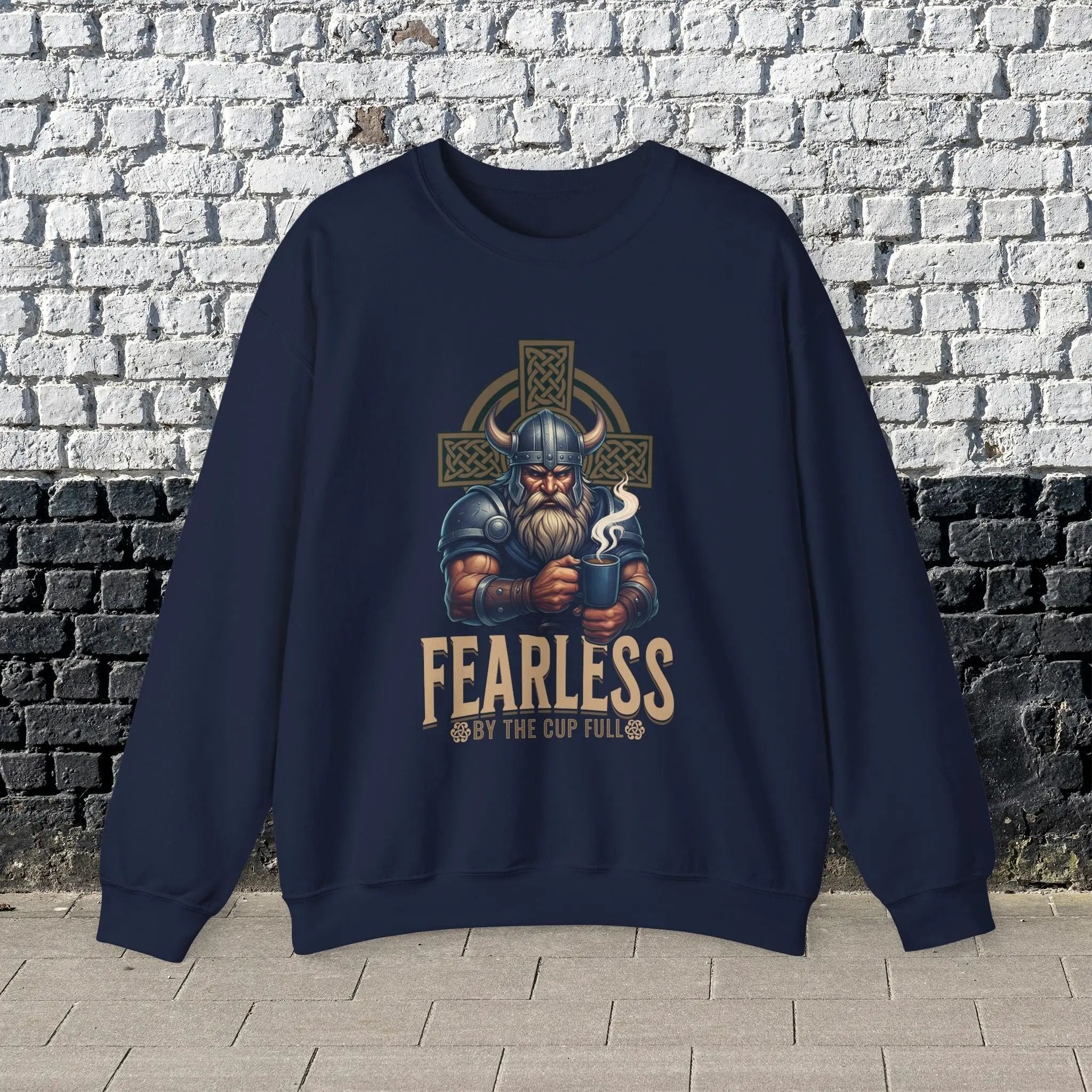 Fearless Viking Coffee Sweatshirt Printify