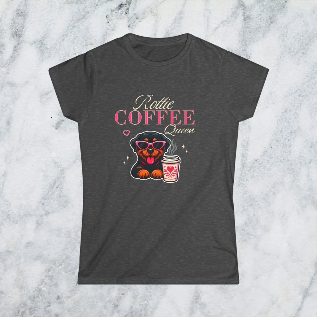Rottie Coffee Queen Tee Printify