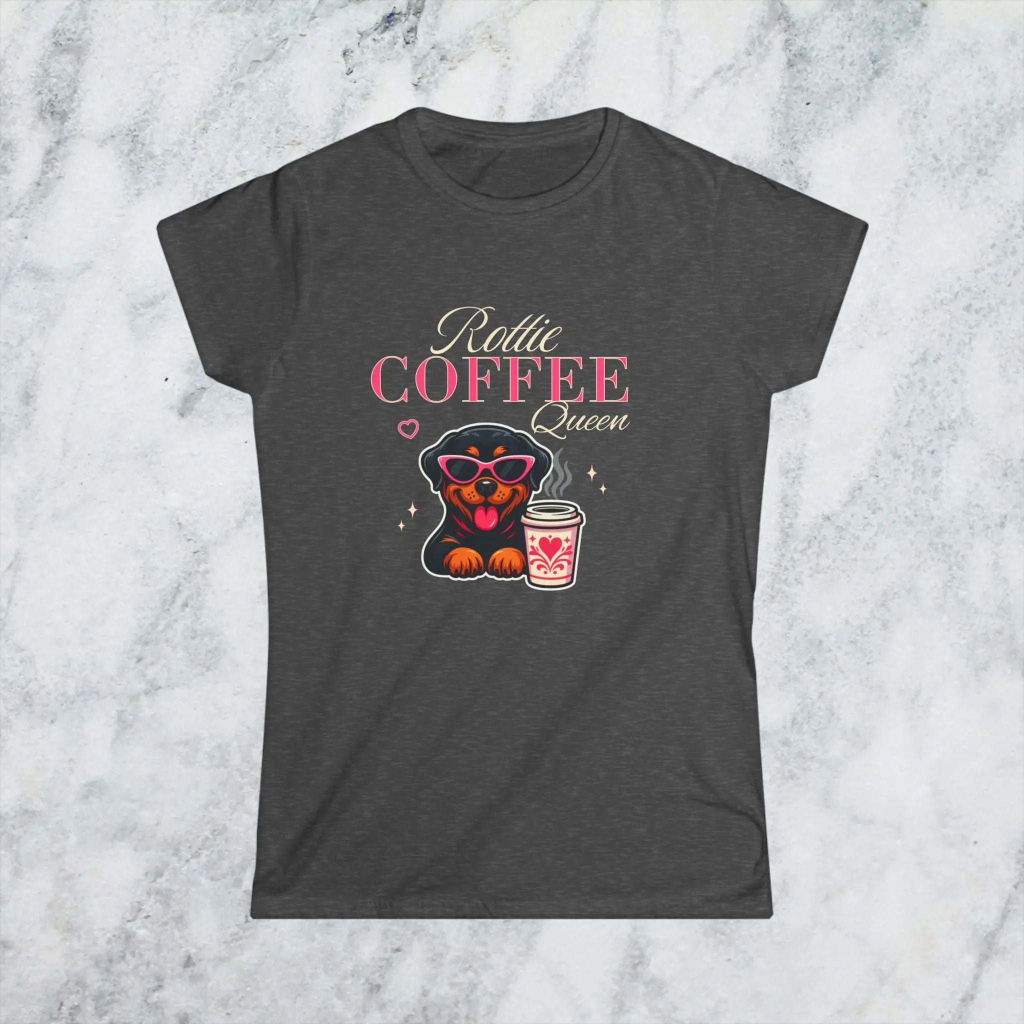 Rottie Coffee Queen Tee Printify