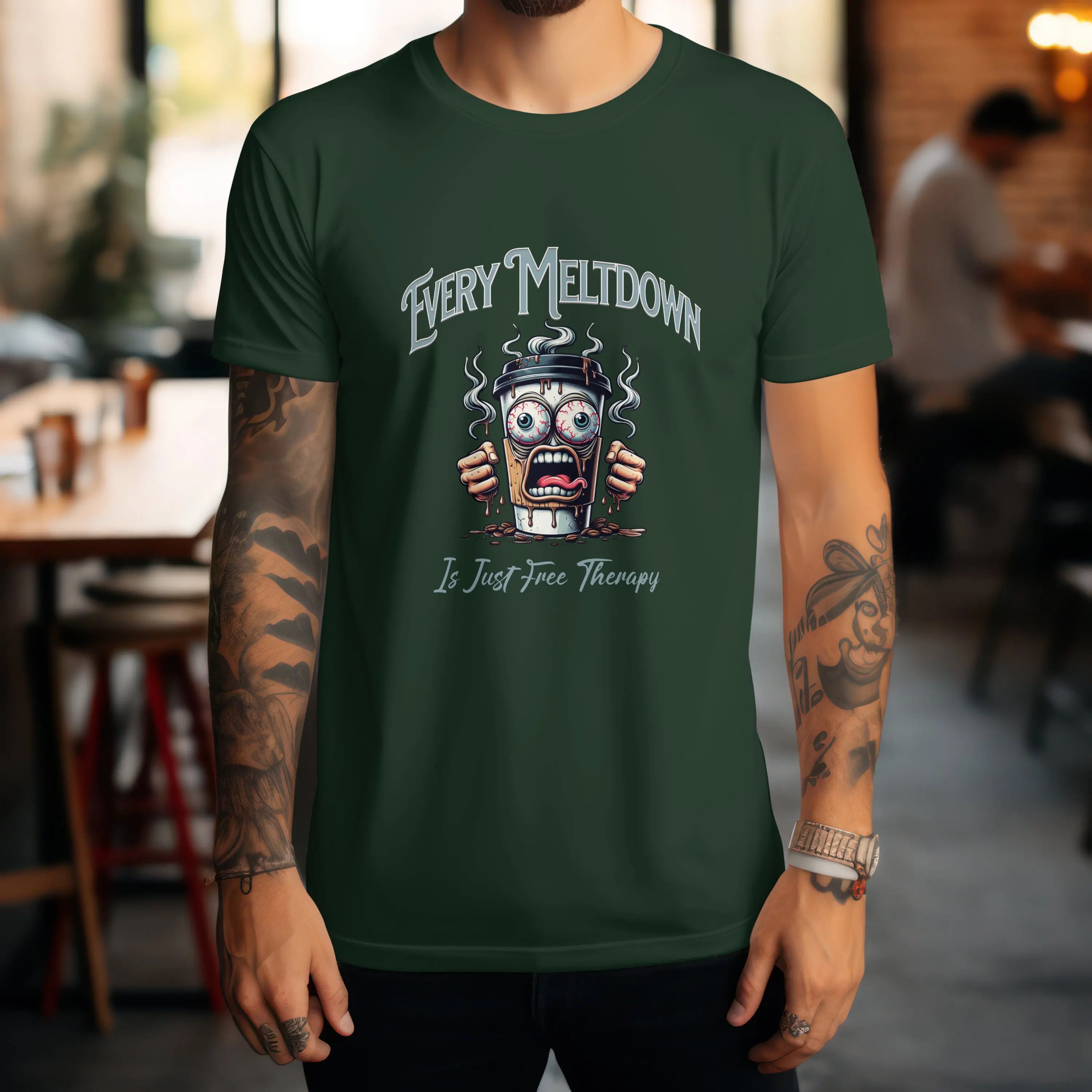 Therapy Coffee Cup T-shirt Printify
