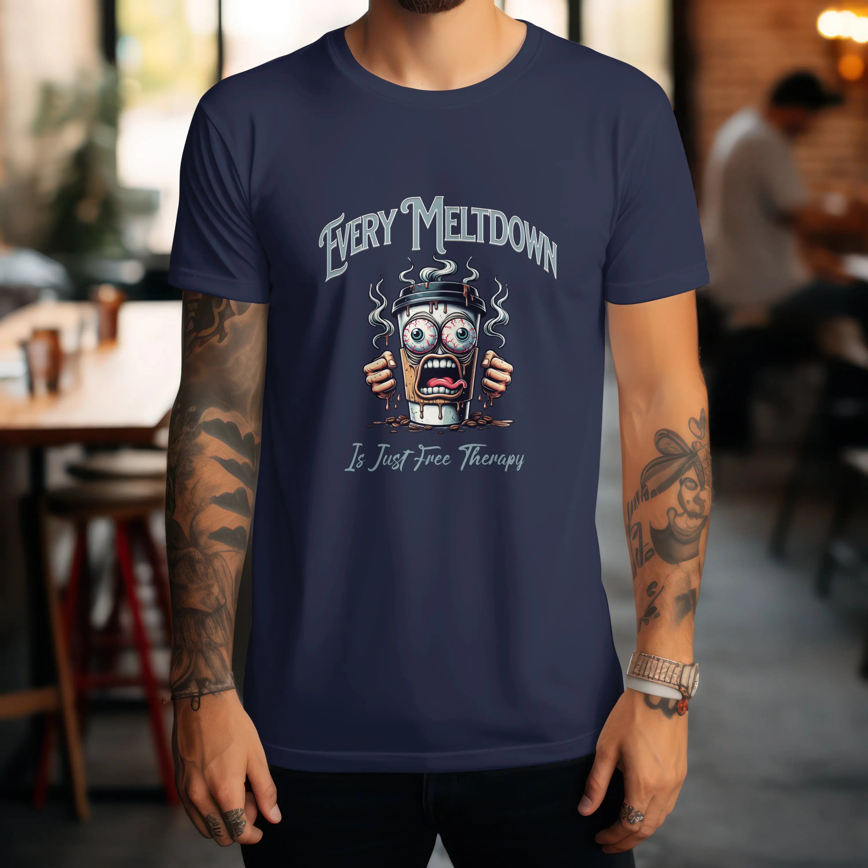 Therapy Coffee Cup T-shirt Printify