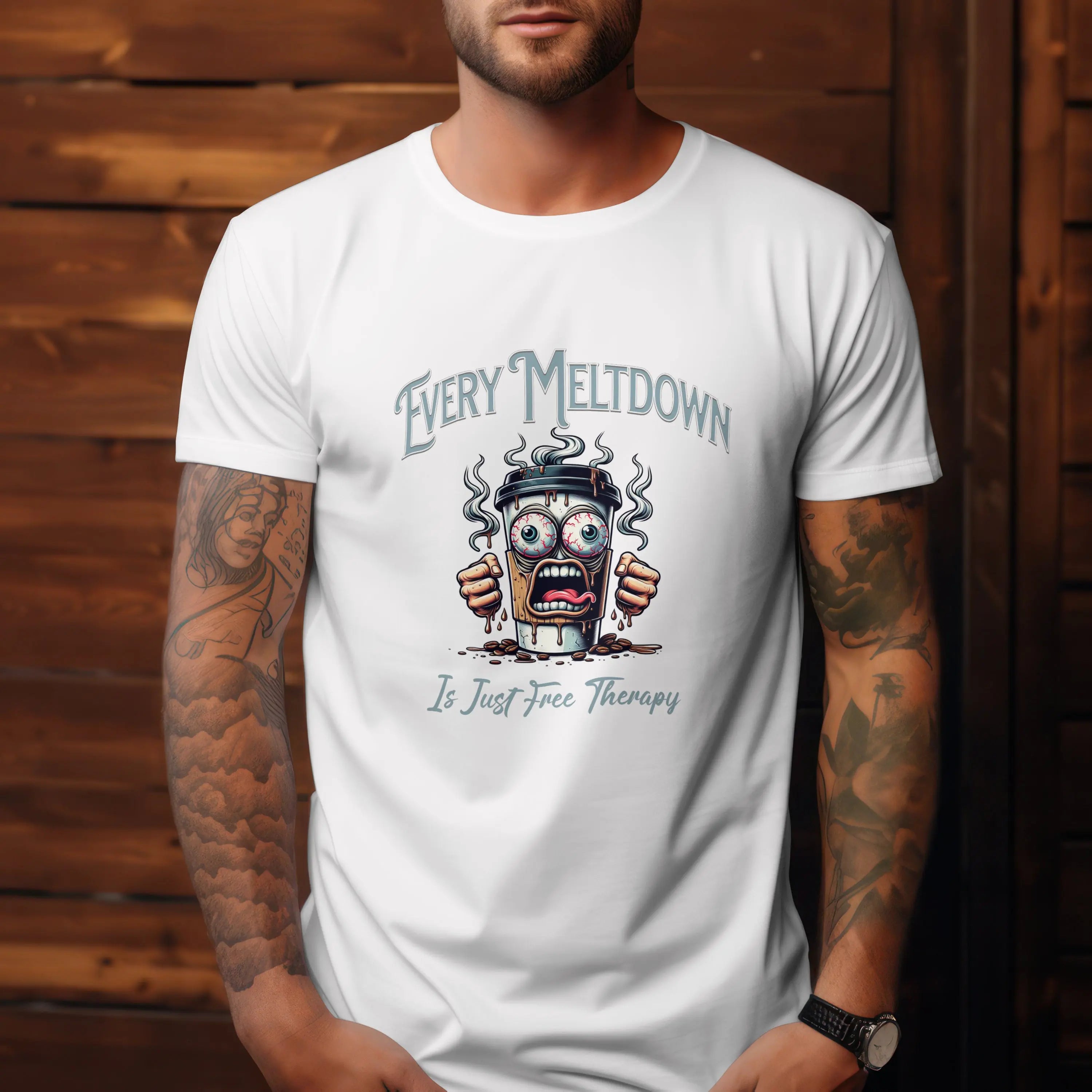 Therapy Coffee Cup T-shirt Printify