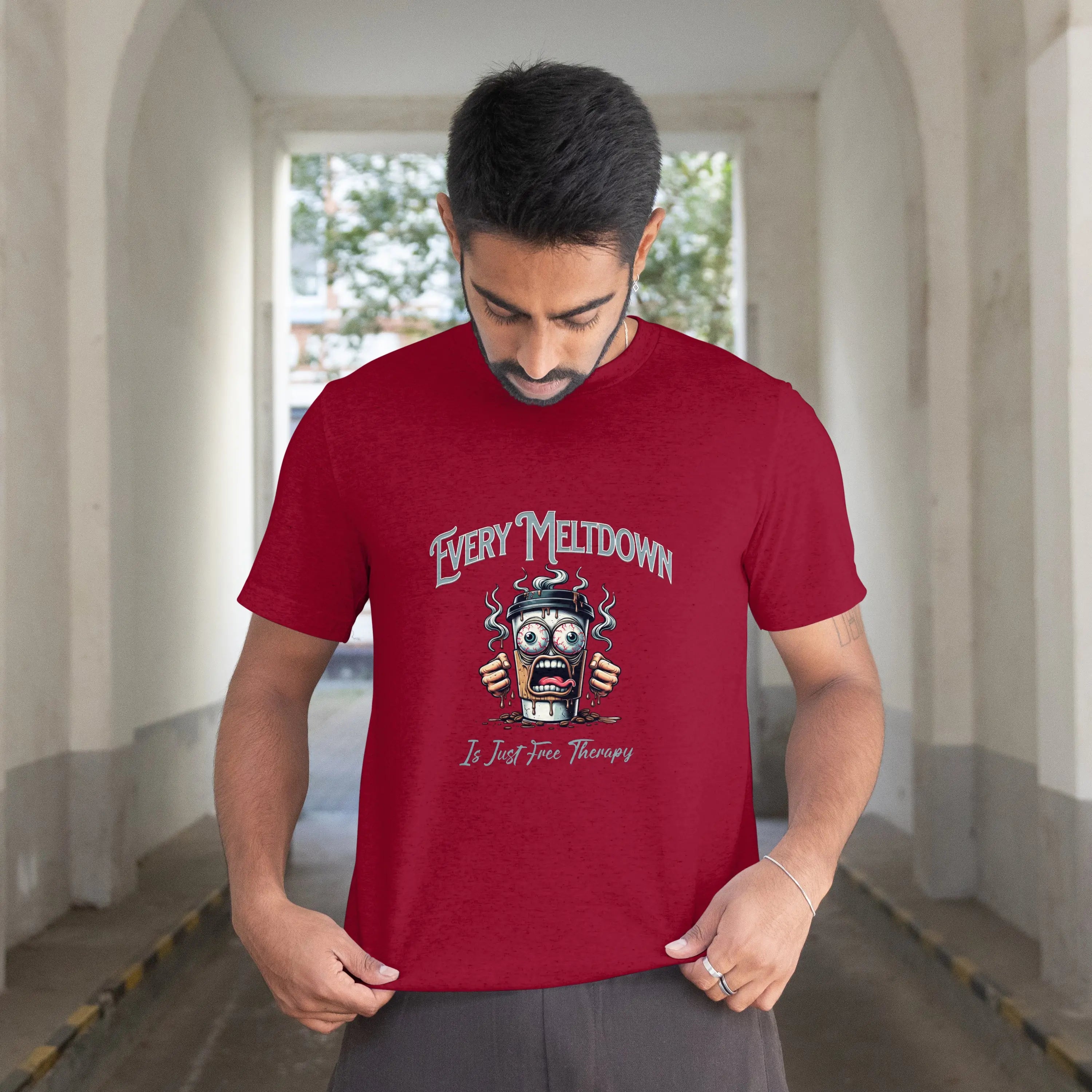 Therapy Coffee Cup T-shirt Printify