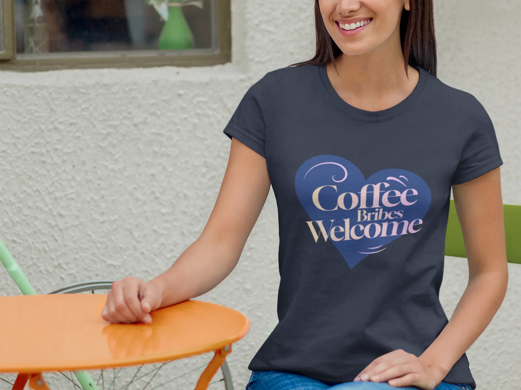 Coffee Bribes T-Shirt – Funny Coffee Lover Tee for Women, Caffeine Addict Gift, Sarcastic Work Humor Shirt Printify