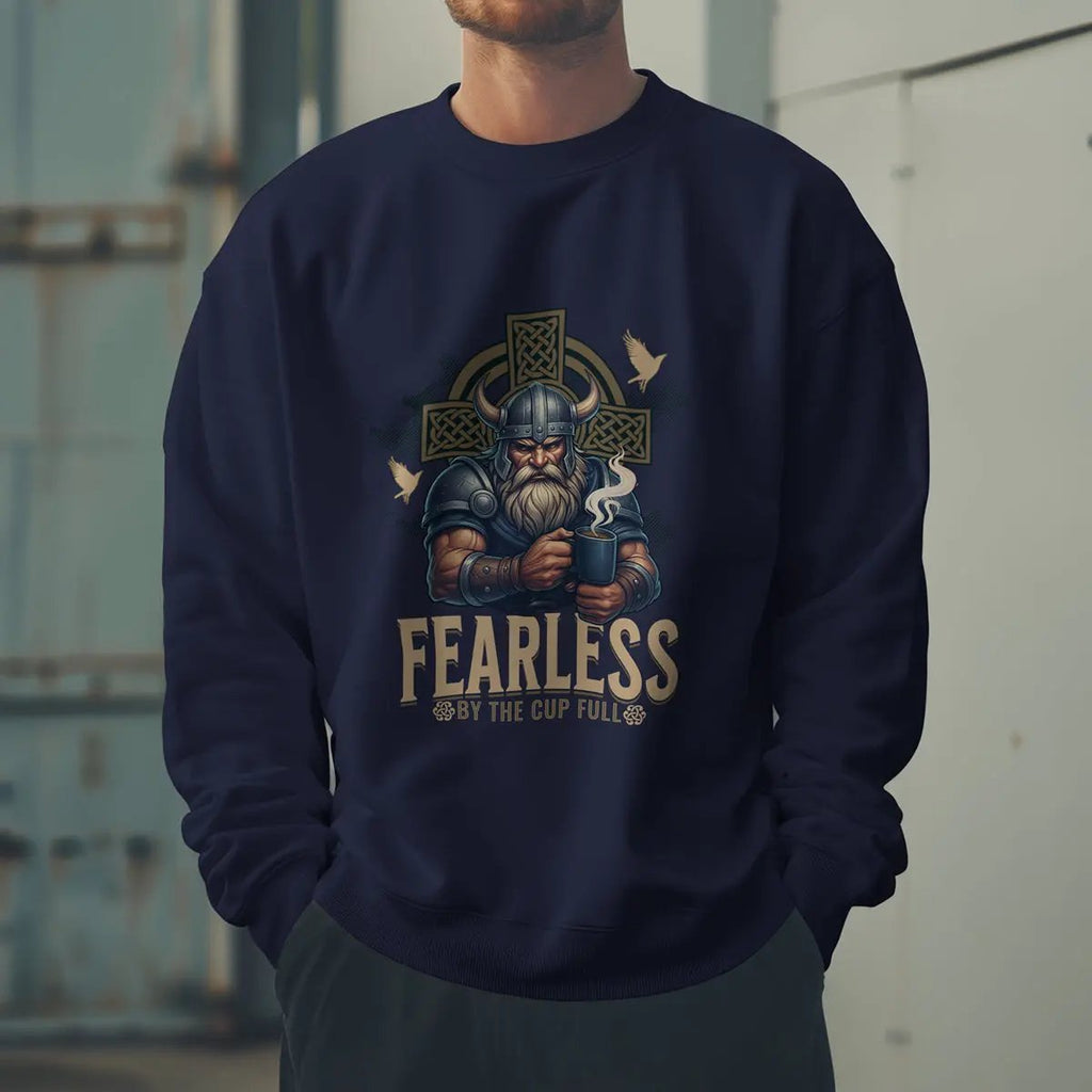 Fearless Viking Coffee Sweatshirt Printify