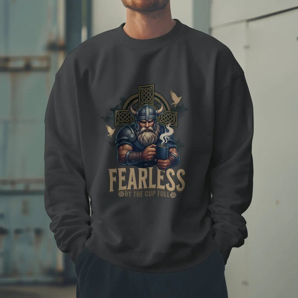 Fearless Viking Coffee Sweatshirt Printify