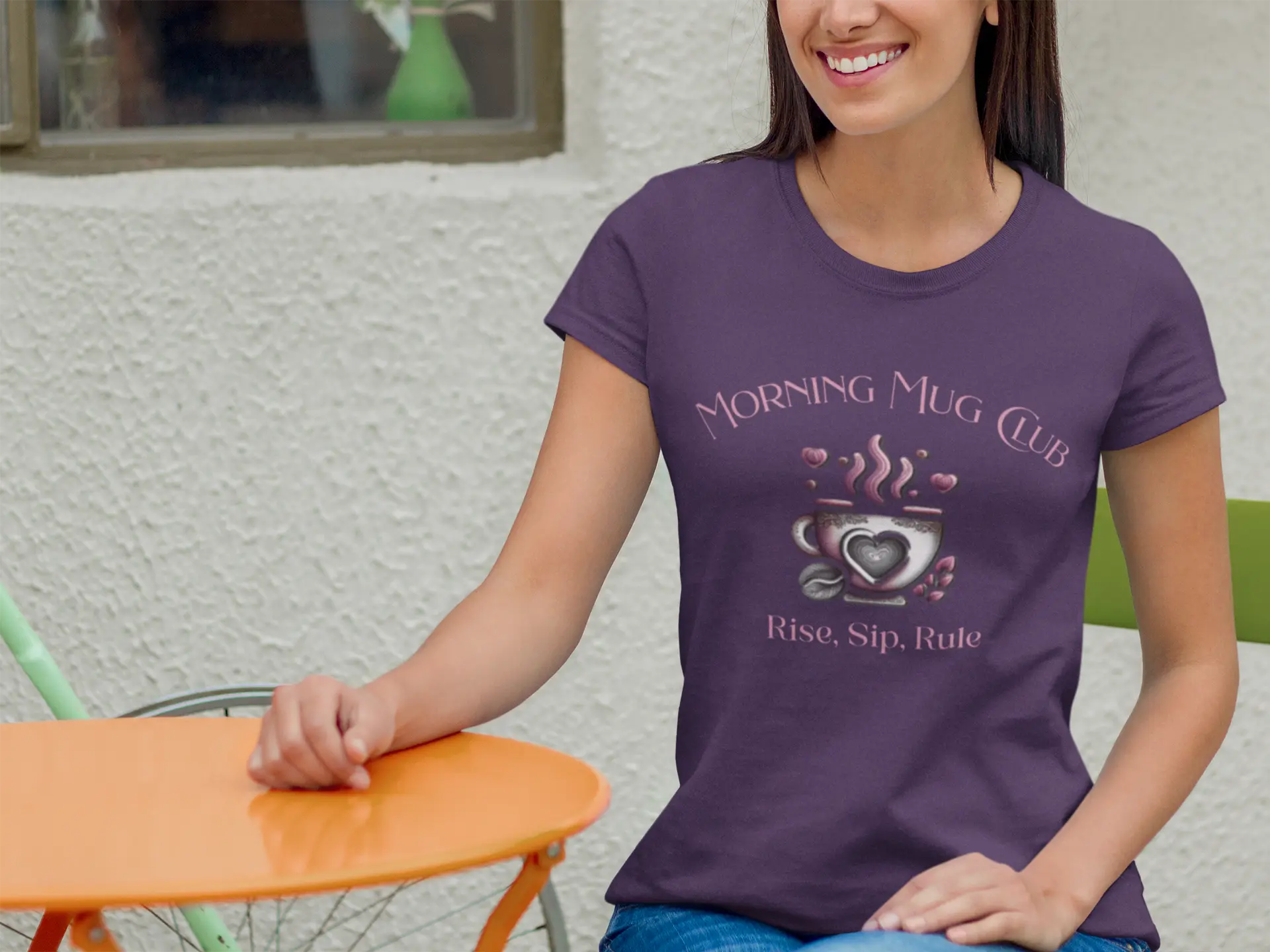 Rise Sip Rule T-shirt- Morning Mug Club Collection - Boho Morning Mug Club T-Shirt Printify