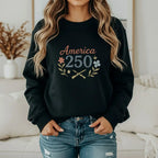 America 250 Sweatshirt – Patriotic 250th Anniversary Pullover Printify