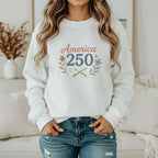 America 250 Sweatshirt – Patriotic 250th Anniversary Pullover Printify