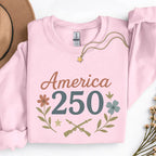 America 250 Sweatshirt – Patriotic 250th Anniversary Pullover Printify
