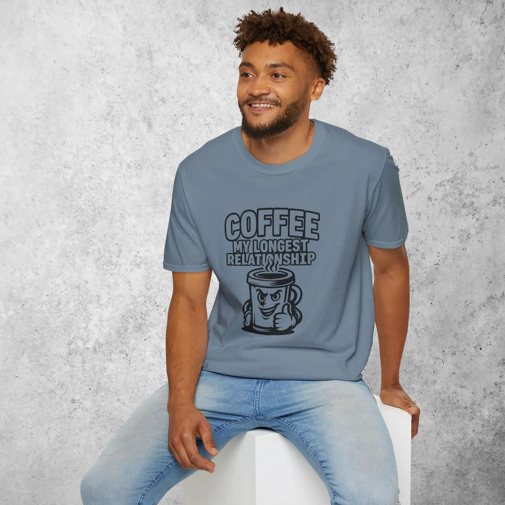 Coffee: My Longest Relationship T-Shirt Printify