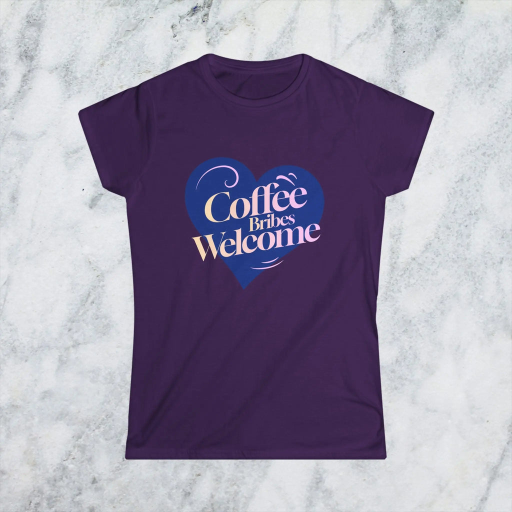 Coffee Bribes T-Shirt – Funny Coffee Lover Tee for Women, Caffeine Addict Gift, Sarcastic Work Humor Shirt Printify