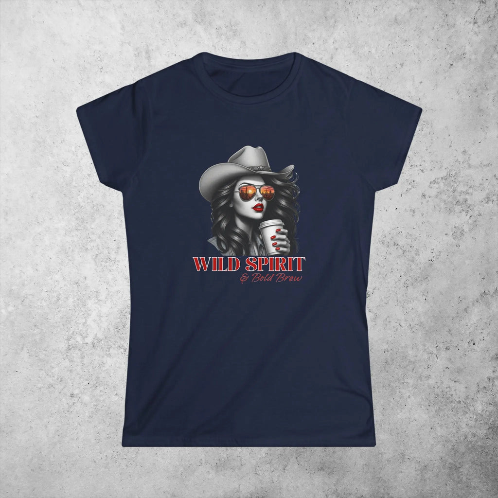 Wild Spirit Tee — Cowgirl Portrait Graphic Shirt Printify