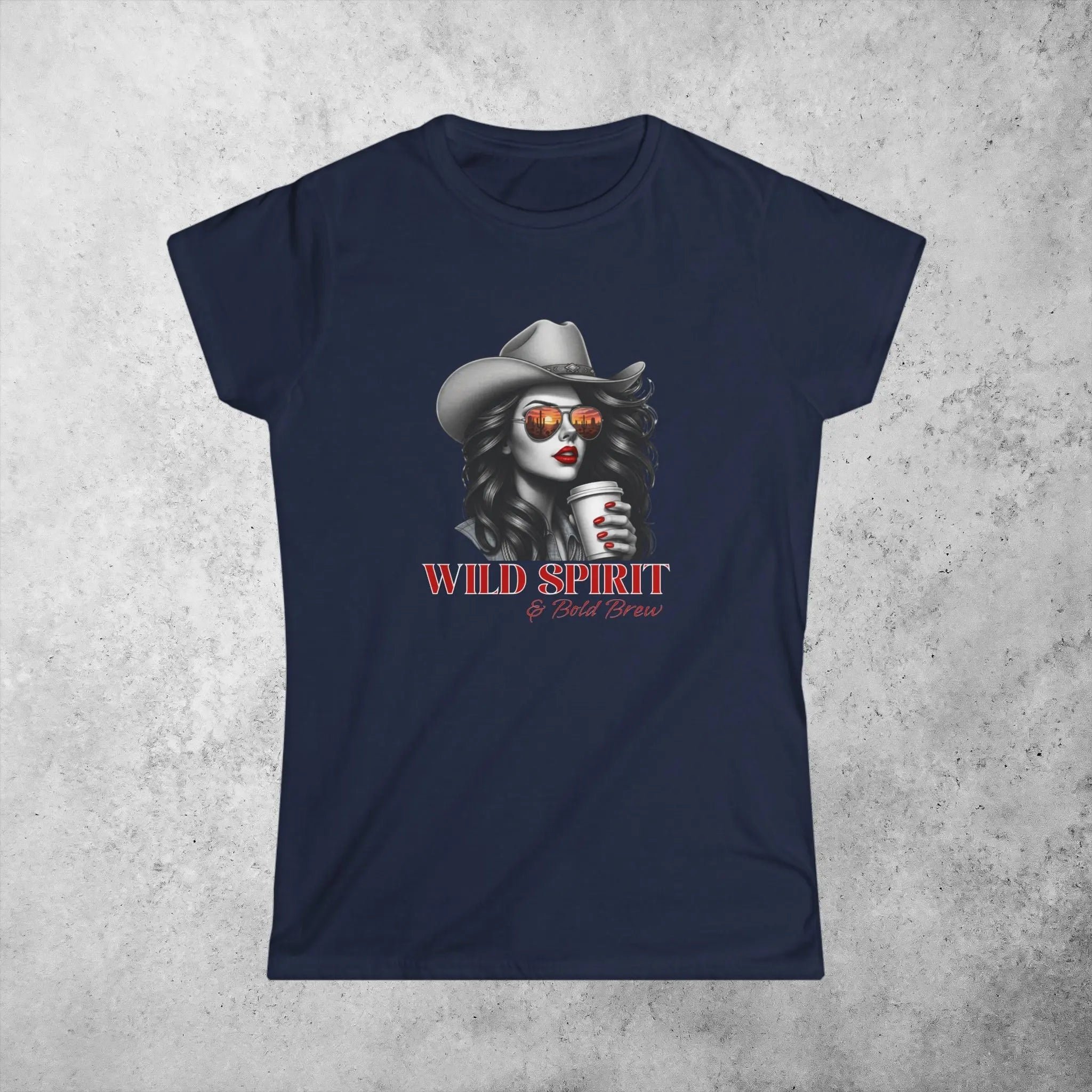 Wild Spirit Tee — Cowgirl Portrait Graphic Shirt Printify
