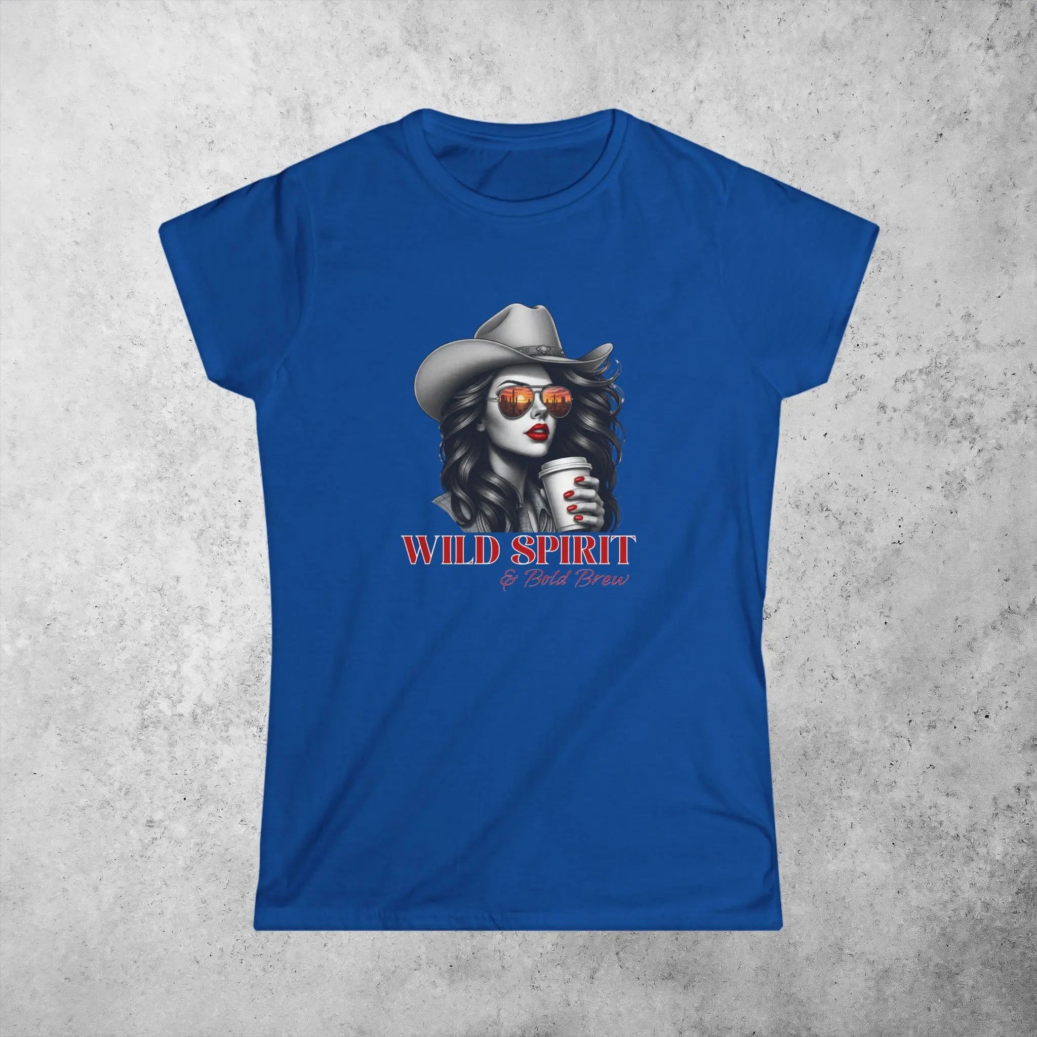 Wild Spirit Tee — Cowgirl Portrait Graphic Shirt Printify