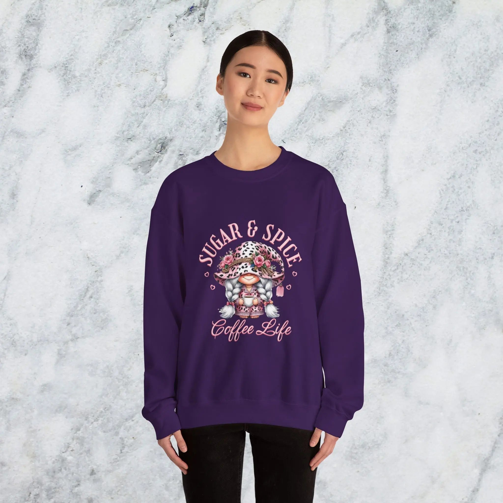 Sugar & Spice Sweatshirt | Cozy and Comfy Gift for Coffee Lovers Printify