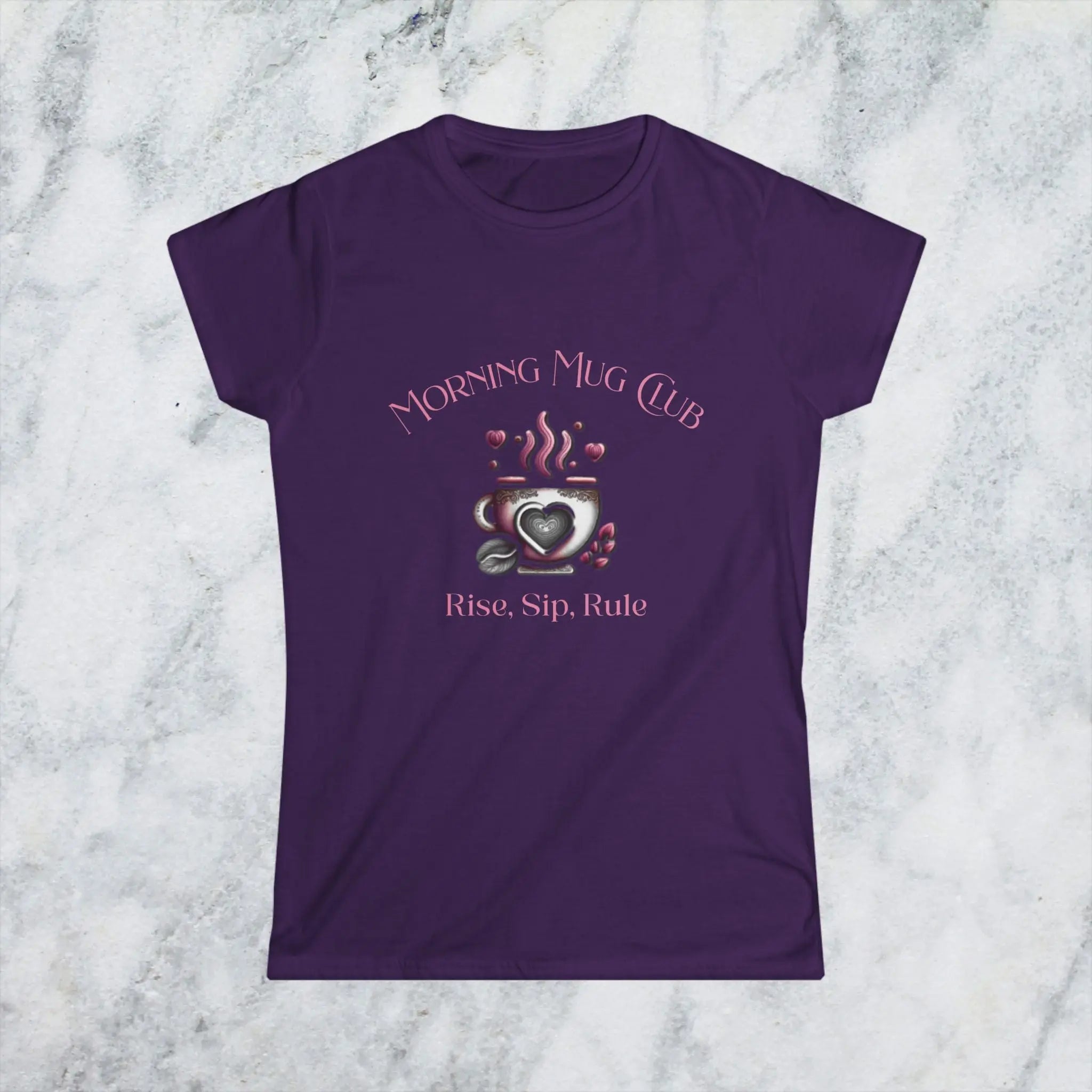 Rise Sip Rule T-shirt- Morning Mug Club Collection - Boho Morning Mug Club T-Shirt Printify