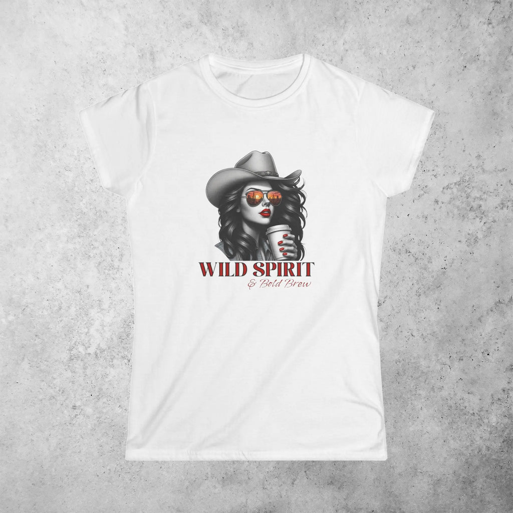Wild Spirit Tee — Cowgirl Portrait Graphic Shirt Printify