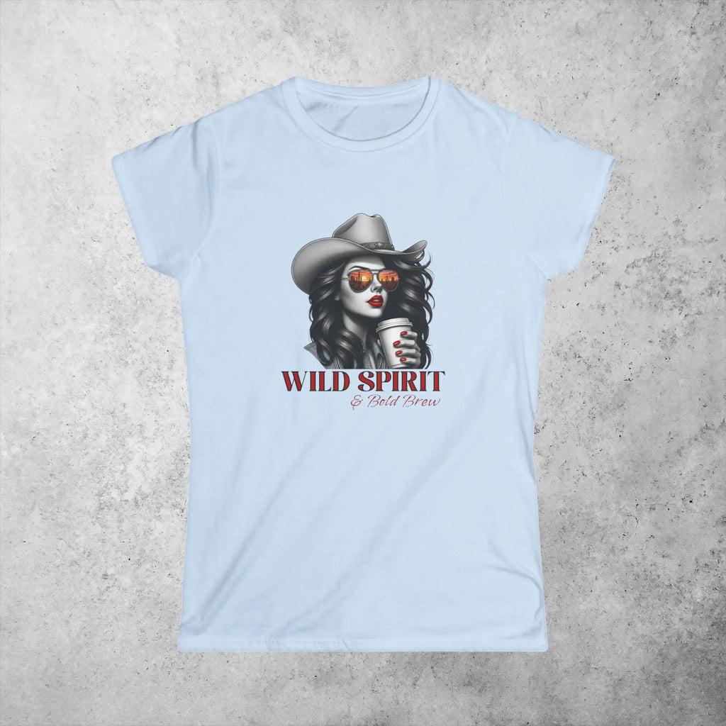 Wild Spirit Tee — Cowgirl Portrait Graphic Shirt Printify